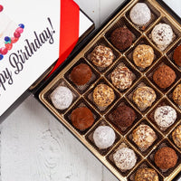 King Size Happy Birthday Signature Truffles Box - Romanicos Chocolate
