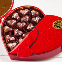 Luxury Champagne Heart Jewel Box ShopRomanicosChocolate