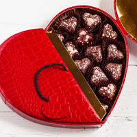 Luxury Champagne Heart Jewel Box ShopRomanicosChocolate