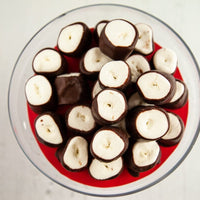 Marshmallows dipped in dark chocolate - Romanicos Chocolate