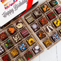 Queen Size Happy Birthday Chocolate Art Box Romanicos Chocolate Yes! Chocolate Art 