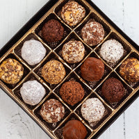 Queen Size Happy Birthday Signature Truffles Box - Romanicos Chocolate