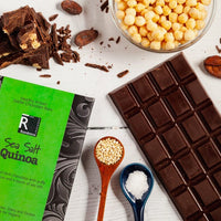 Quinoa with Sea Salt Dark Chocolate Bar - Romanicos Chocolate