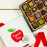 Teacher Thank You Queen Chocolate Art Box - Romanicos Chocolate