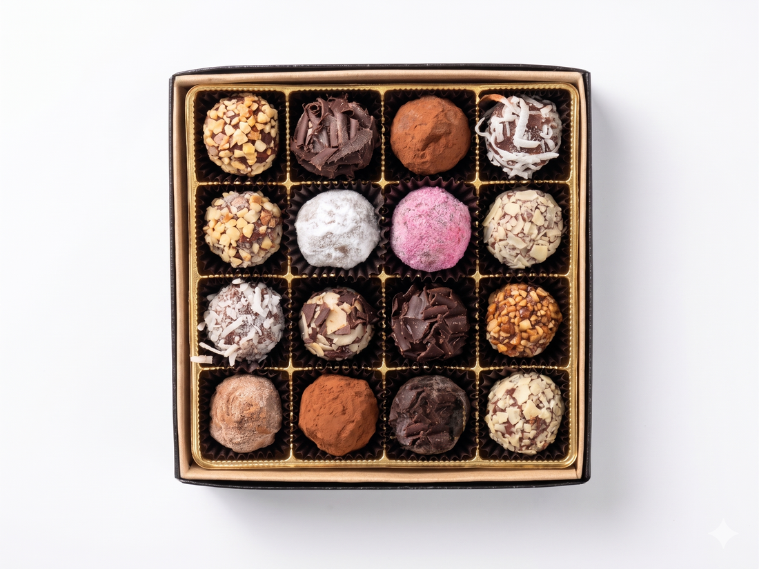 16pc Signature Truffle Box - Premium Venezuelan Dark Chocolate