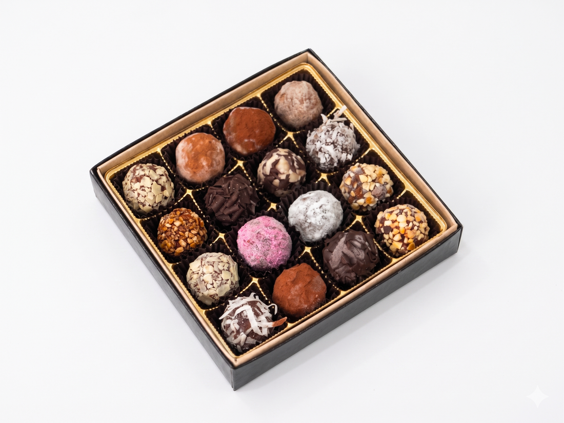 16pc Signature Truffle Box - Premium Venezuelan Dark Chocolate