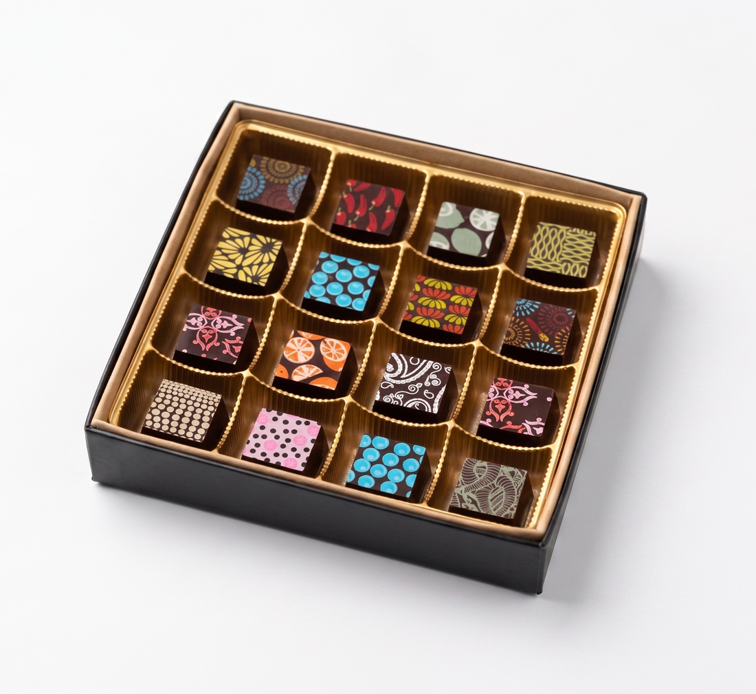 16pc Chocolate Art Box - Premium Venezuelan Dark Chocolate Bonbons