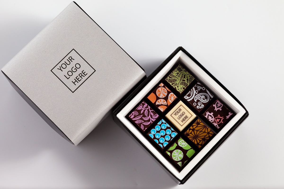 The Corporate Piccolo | 9pc Branded Chocolate Art