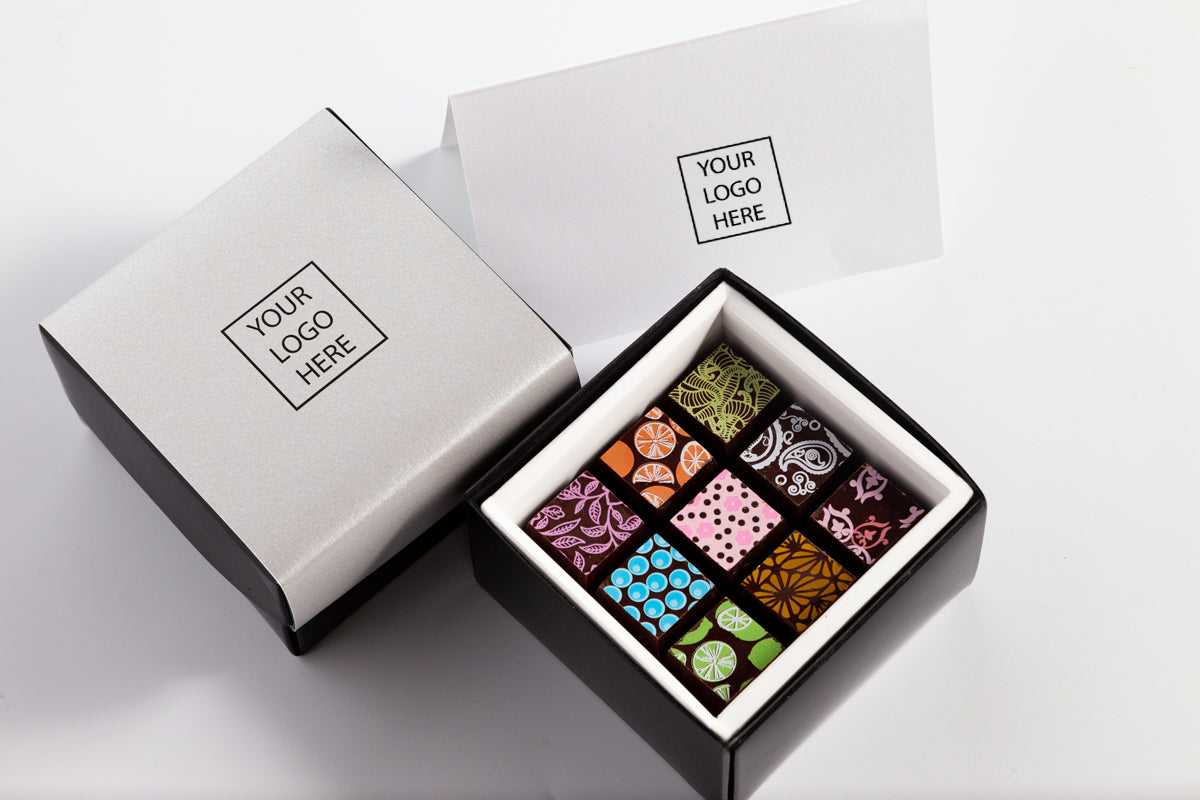 The Corporate Piccolo | 9pc Branded Chocolate Art
