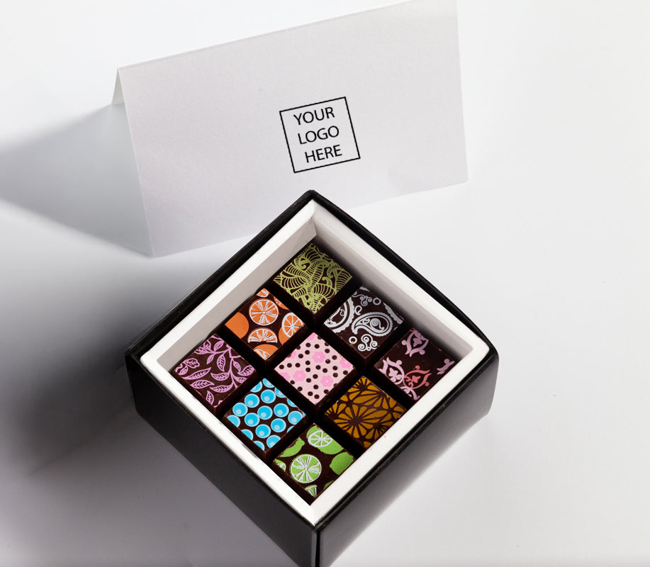 The Corporate Piccolo | 9pc Branded Chocolate Art