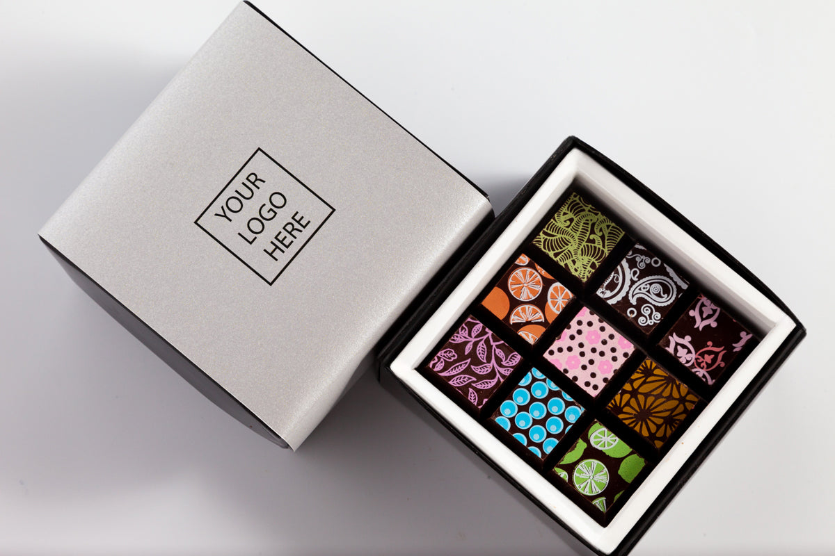 The Corporate Piccolo | 9pc Branded Chocolate Art