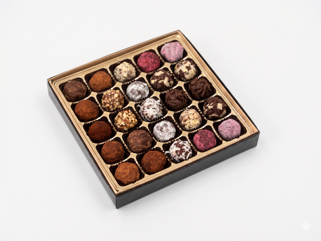 25pc Signature Truffle Box - Premium Venezuelan Dark Chocolate