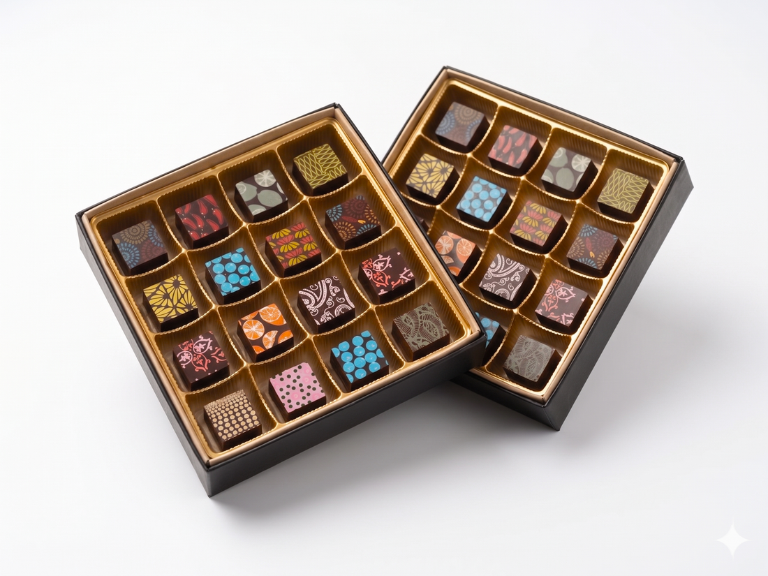 32pc Chocolate Art Box - Premium Venezuelan Dark Chocolate Bonbons