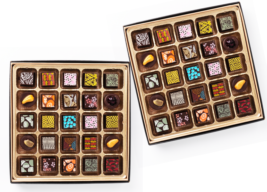 50pc Chocolate Art Box - Premium Venezuelan Dark Chocolate Bonbons