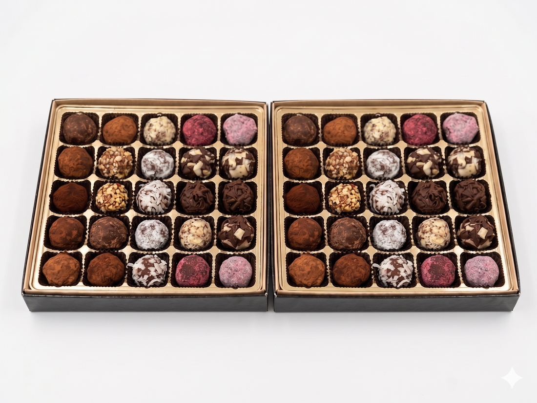 50pc Signature Truffle Box - Premium Venezuelan Dark Chocolate