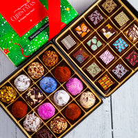 Merry Christmas Queen Size Mixed Box (32 Pcs: 16 Bonbons, 16 truffles)