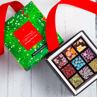 Merry Christmas Piccolo Size Chocolate Art Box