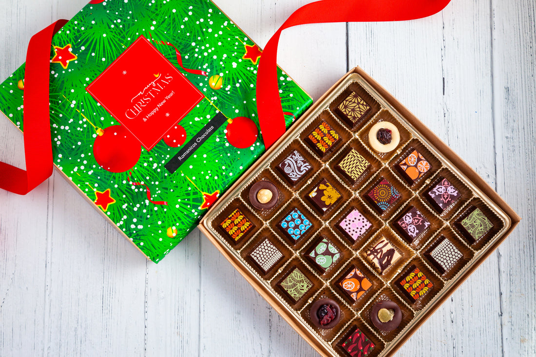 Merry Christmas King Size Chocolate Art Box