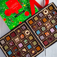 Merry Christmas Double  King Size Chocolate Art Box (50 Pcs)