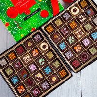 Merry Christmas Double  King Size Chocolate Art Box (50 Pcs)