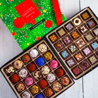 Merry Christmas King Size Mixed Box (50 Pcs: 25 Bonbons, 25 Truffles)