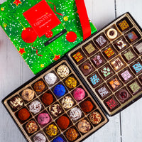 Merry Christmas King Size Mixed Box (50 Pcs: 25 Bonbons, 25 Truffles)