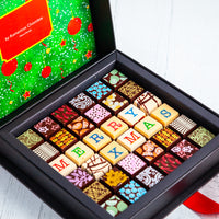 Merry Christmas Chocolate Art Scrabble Box