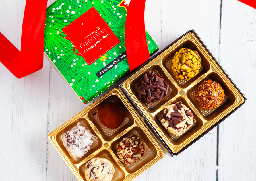 Merry Christmas Piccolo Size Signature Truffles Box