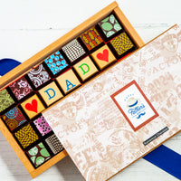 Father's Day Chocolate Art Wooden Box