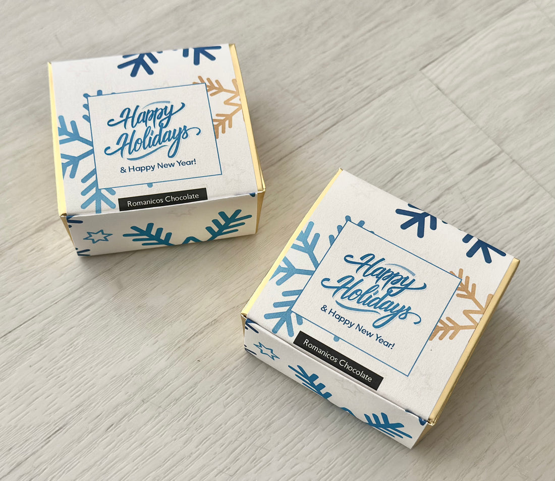 Happy Holidays Stocking Stuffers Chocolate Art Box