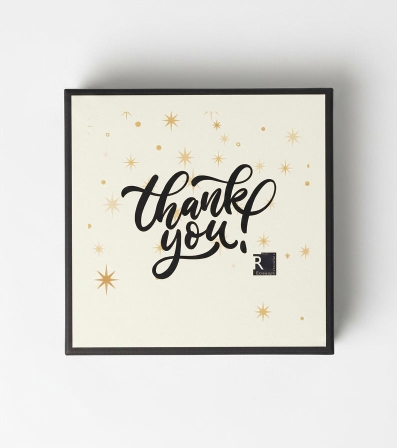 Thank You 36pc Scrabble Chocolate Art - Venezuelan Dark Chocolate Gift