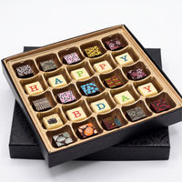 Happy Birthday Chocolate Gift Box – 25pc Handcrafted Bonbons | 70% Venezuelan Cocoa