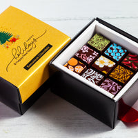 Happy Holidays Piccolo Size Chocolate Art Box