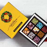 Merry Christmas Piccolo Size Chocolate Art Box