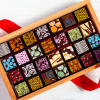 Happy Holidays Chocolate Art Limited Edition Wooden Box