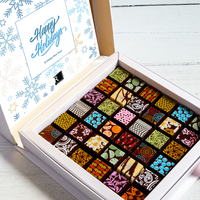 Happy Holidays 36pc Scrabble Chocolate Art