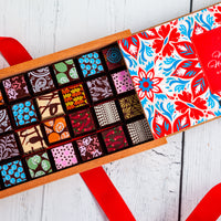 Happy Holidays Chocolate Art Limited Edition Wooden Box