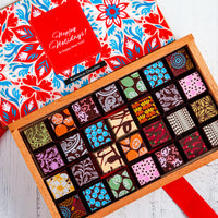 Happy Holidays Chocolate Art Limited Edition Wooden Box