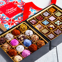 Happy Holidays Queen Size Mixed Box (32 Pcs: 16 Bonbons, 16 truffles)