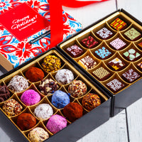 Happy Holidays Queen Size Mixed Box (32 Pcs: 16 Bonbons, 16 truffles)