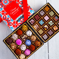 Happy Holidays Queen Size Mixed Box (32 Pcs: 16 Bonbons, 16 truffles)