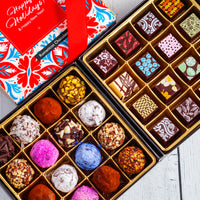 Happy Holidays Queen Size Mixed Box (32 Pcs: 16 Bonbons, 16 truffles)