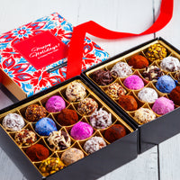 Happy Holidays Double Queen Signature Truffle Box (32 Pcs)