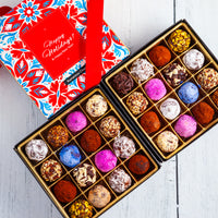 Happy Holidays Double Queen Signature Truffle Box (32 Pcs)