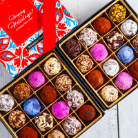 Happy Holidays Double Queen Signature Truffle Box (32 Pcs)