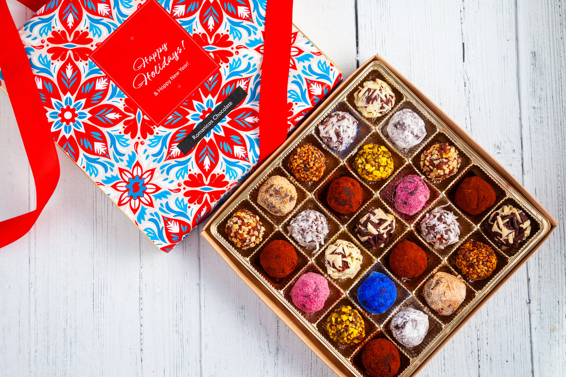 Happy Holidays King Size Signature Truffle Box