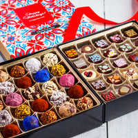 Happy Holidays King Size Mixed Box (50 Pcs: 25 Bonbons, 25 Truffles)