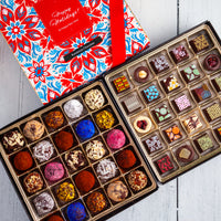 Happy Holidays King Size Mixed Box (50 Pcs: 25 Bonbons, 25 Truffles)