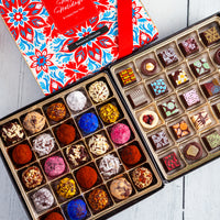 Happy Holidays King Size Mixed Box (50 Pcs: 25 Bonbons, 25 Truffles)