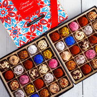 Happy Holidays Double King Size Signature Truffle Box (50 Pcs)